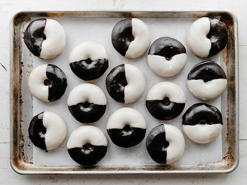 Black and White Donuts