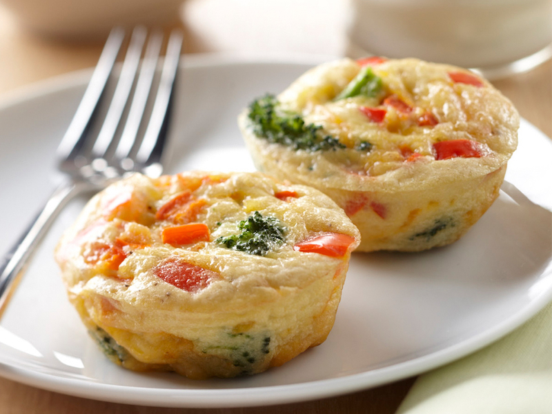 Broccoli and Cheese Frittatas